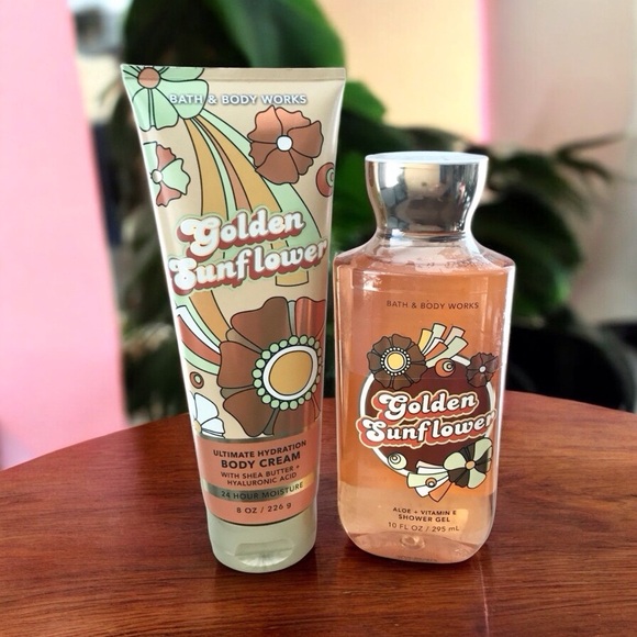 🆕Golden Sunflowers Body Cream and Shower Gel - Picture 1 of 3